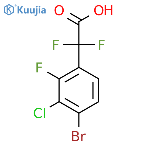 2-(4-Bromo-3-chloro-2-fluorophenyl)-2,2-difluoroacetic acid structure