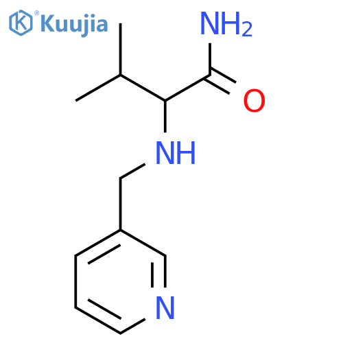 3-methyl-2-{(pyridin-3-yl)methylamino}butanamide structure