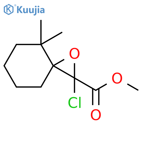 1-Oxaspiro[2.5]octane-2-carboxylic acid, 2-chloro-4,4-dimethyl-, methyl ester structure