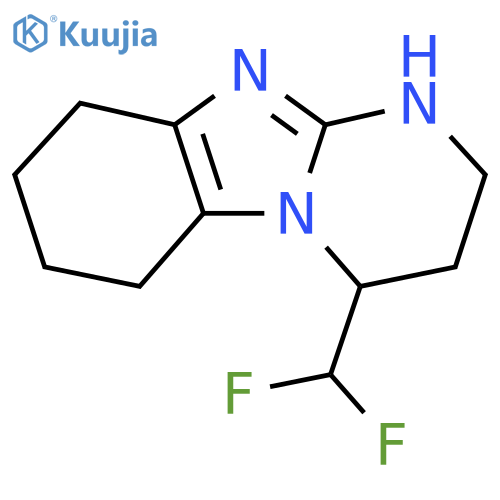 13-(difluoromethyl)-1,8,10-triazatricyclo7.4.0.0,2,7trideca-2(7),8-diene structure