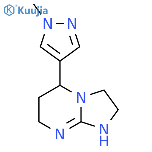 4-{2H,3H,5H,6H,7H,8H-imidazo1,2-apyrimidin-5-yl}-1-methyl-1H-pyrazole structure