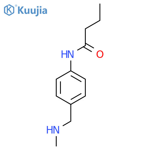 N-{4-[(methylamino)methyl]phenyl}butanamide structure