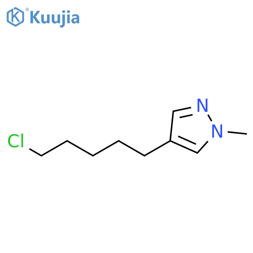 1H-Pyrazole, 4-(5-chloropentyl)-1-methyl- structure