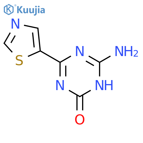 6-Amino-4-(5-thiazolyl)-1,3,5-triazin-2(1H)-one structure