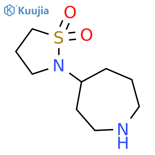 2-(azepan-4-yl)-1lambda6,2-thiazolidine-1,1-dione structure