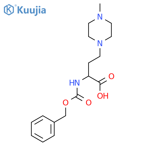 2-{(benzyloxy)carbonylamino}-4-(4-methylpiperazin-1-yl)butanoic acid structure
