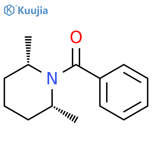 Piperidine, 1-benzoyl-2,6-dimethyl-, (2R,6S)-rel- structure