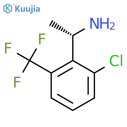 (1S)-1-2-chloro-6-(trifluoromethyl)phenylethan-1-amine structure