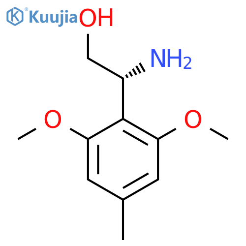(2R)-2-amino-2-(2,6-dimethoxy-4-methylphenyl)ethan-1-ol structure