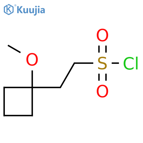 2-(1-methoxycyclobutyl)ethane-1-sulfonyl chloride structure