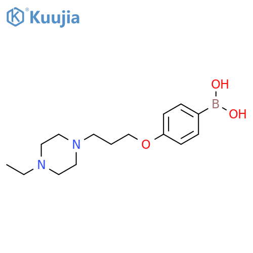 4-(3-(4-Ethylpiperazin-1-yl)propoxy)phenylboronic acid structure
