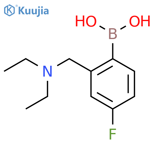 (2-((Diethylamino)methyl)-4-fluorophenyl)boronic acid structure