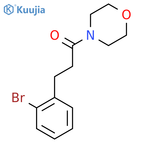 3-(2-Bromophenyl)-1-morpholinopropan-1-one structure