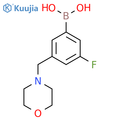 3-Fluoro-5-(morpholinomethyl)phenylboronic acid structure
