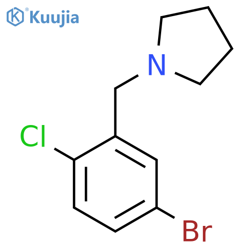 1-(5-Bromo-2-chlorobenzyl)pyrrolidine structure