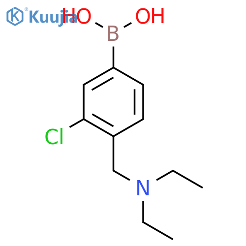 (3-Chloro-4-((diethylamino)methyl)phenyl)boronic acid structure