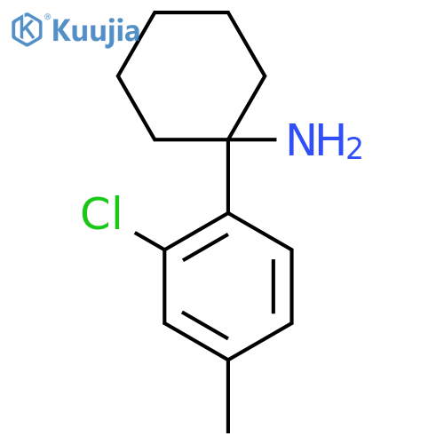 1-(2-chloro-4-methylphenyl)cyclohexan-1-amine structure