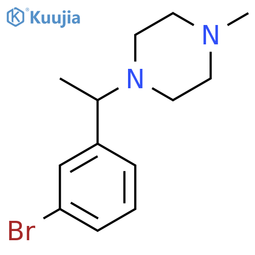 1-(1-(3-Bromophenyl)ethyl)-4-methylpiperazine structure