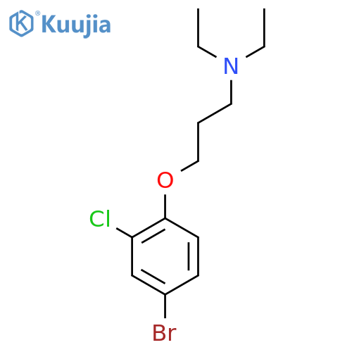 3-(4-Bromo-2-chlorophenoxy)-N,N-diethylpropan-1-amine structure