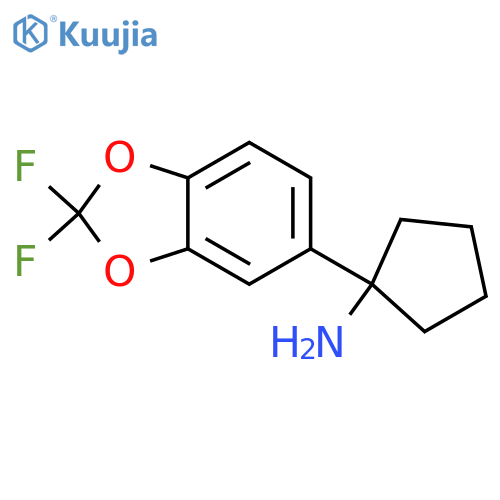 1-(2,2-Difluoro-1,3-benzodioxol-5-yl)cyclopentanamine structure