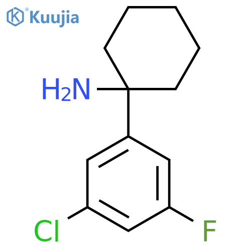 1-(3-chloro-5-fluorophenyl)cyclohexan-1-amine structure