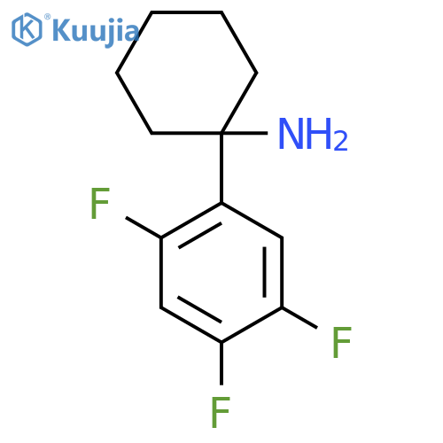 1-(2,4,5-trifluorophenyl)cyclohexan-1-amine structure
