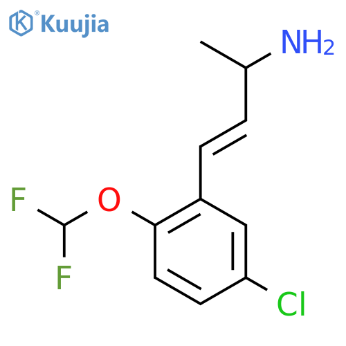 4-5-chloro-2-(difluoromethoxy)phenylbut-3-en-2-amine structure