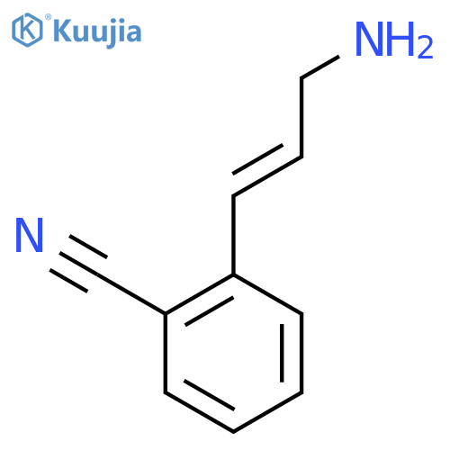 2-(3-aminoprop-1-en-1-yl)benzonitrile structure