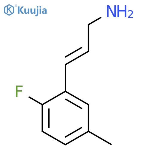 3-(2-fluoro-5-methylphenyl)prop-2-en-1-amine structure