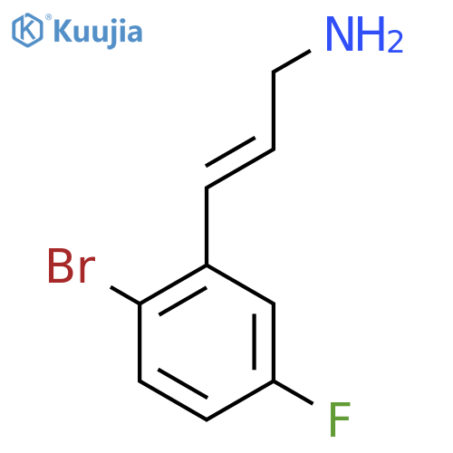 3-(2-bromo-5-fluorophenyl)prop-2-en-1-amine structure