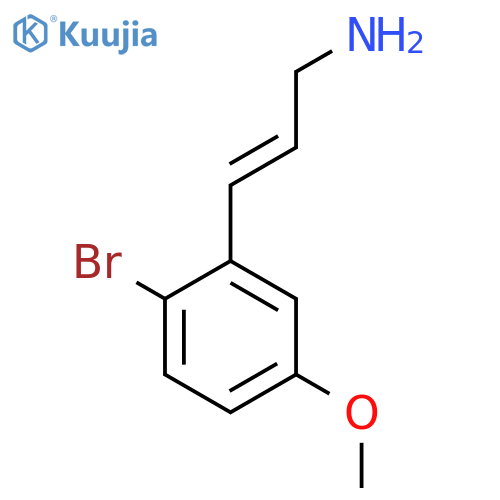 3-(2-bromo-5-methoxyphenyl)prop-2-en-1-amine structure