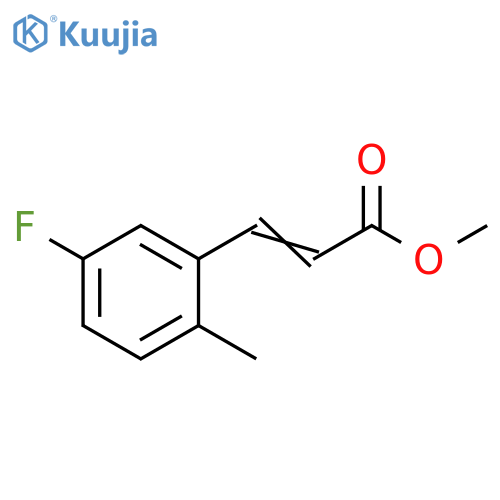 methyl (2E)-3-(5-fluoro-2-methylphenyl)prop-2-enoate structure
