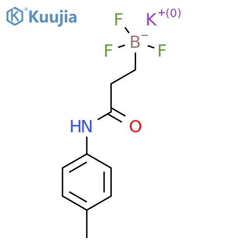 Potassium trifluoro(3-oxo-3-(p-tolylamino)propyl)borate structure