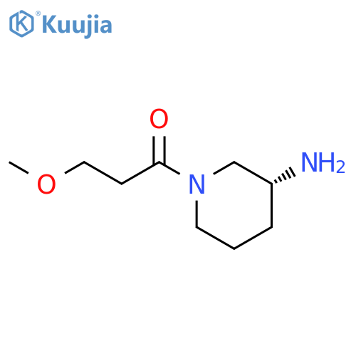 1-Propanone, 1-[(3R)-3-amino-1-piperidinyl]-3-methoxy- structure