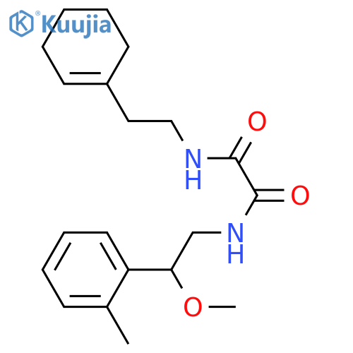 N-[2-(cyclohexen-1-yl)ethyl]-N'-[2-methoxy-2-(2-methylphenyl)ethyl]oxamide structure