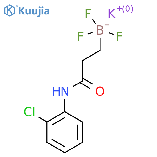 Potassium (3-((2-chlorophenyl)amino)-3-oxopropyl)trifluoroborate structure