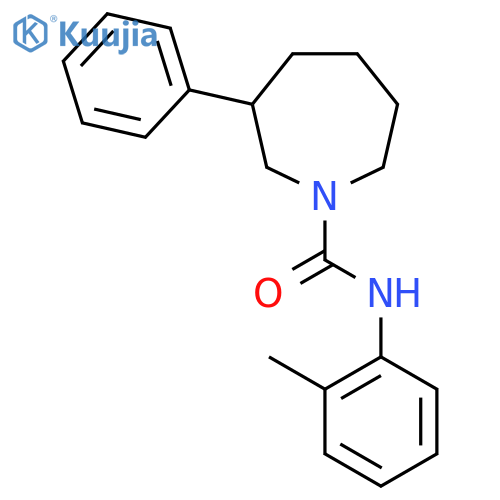 N-(2-methylphenyl)-3-phenylazepane-1-carboxamide structure