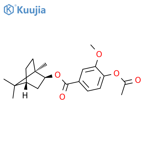 2-Bornanol; (1R,2S,4R)-form, O-(4-Acetoxy-3-methoxybenzoyl) structure