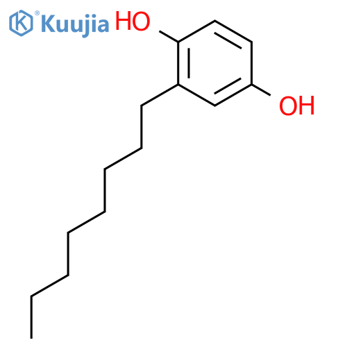 2-Octylbenzene-1,4-diol structure