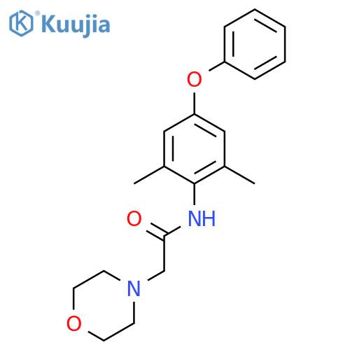 4-Morpholineacetamide,N-(2,6-dimethyl-4-phenoxyphenyl)- structure