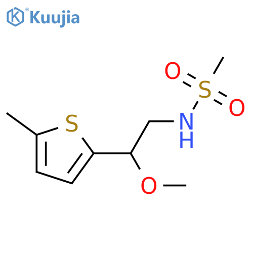 N-[2-methoxy-2-(5-methylthiophen-2-yl)ethyl]methanesulfonamide structure