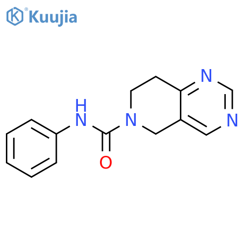 N-phenyl-7,8-dihydropyrido[4,3-d]pyrimidine-6(5H)-carboxamide structure