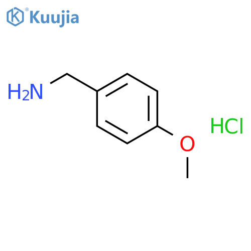 Benzenemethanamine,4-methoxy-, hydrochloride (1:1) structure