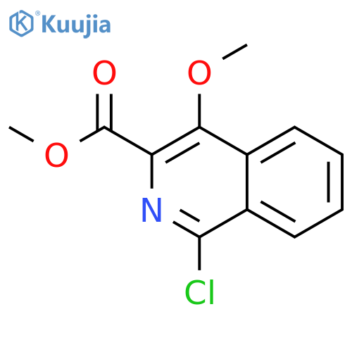 Methyl 1-Chloro-4-methoxyisoquinoline-3-carboxylate structure