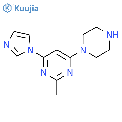 4-Imidazol-1-yl-2-methyl-6-piperazin-1-yl-pyrimidine structure