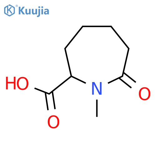 1-Methyl-7-oxoazepane-2-carboxylic acid structure