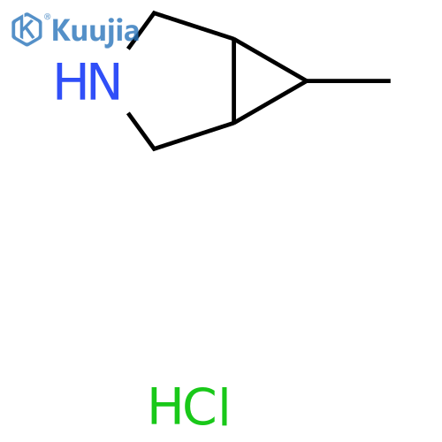 6-methyl-3-azabicyclo3.1.0hexane hydrochloride structure