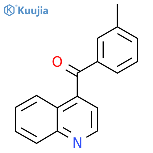 4-(3-Methylbenzoyl)quinoline structure