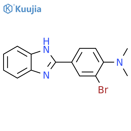 [4-(1H-Benzoimidazol-2-yl)-2-bromo-phenyl]-dimethyl-amine structure