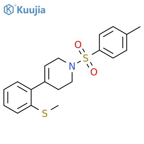 1-(4-methylbenzenesulfonyl)-4-[2-(methylsulfanyl)phenyl]-1,2,3,6-tetrahydropyridine structure